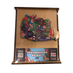 Puzzle de madera 500 Pzs - TROTAMUNDOS EN BICI BY CAKE