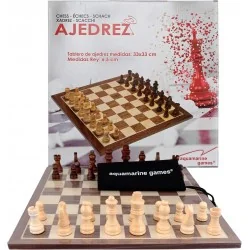 TABLERO AJEDREZ Y PIEZAS STAUNTON