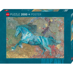 Puzzle 2000 pzs. Map Art, Map Horse