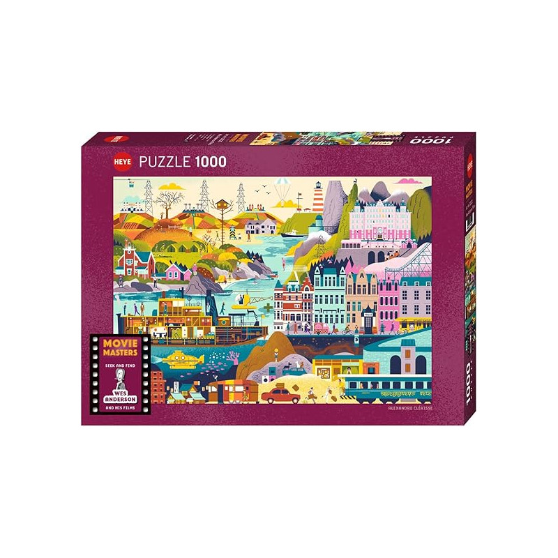 Puzzle 1000 pzs. Movie Masters, Wes Anderson Films
