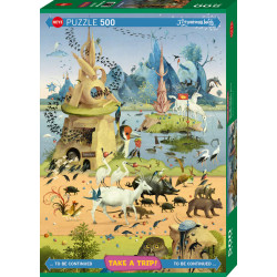 Puzzle 500 pzs. Take a Trip! With Hieronymus Bosch