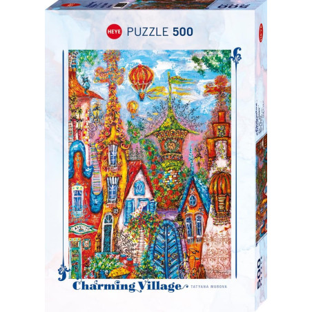 Puzzle 500 pzs. Charming Village, Blue Gate
