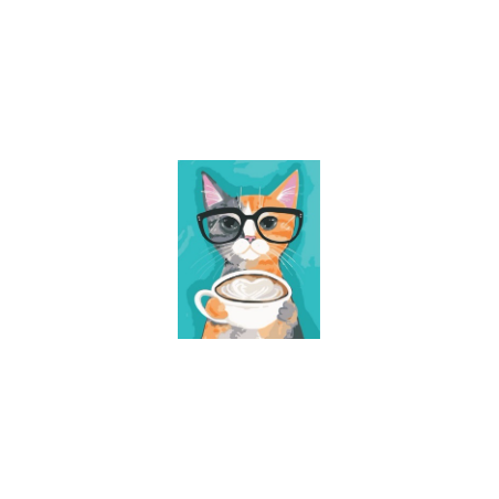 KIT PAINT BY NUMBERS GATO CON LECHESITA 30X40