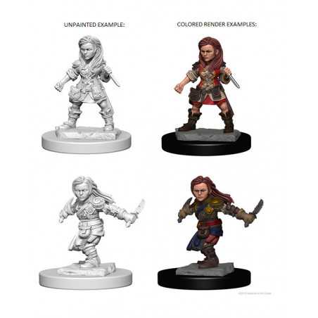 MINIATURAS D&D: HALFLING FEMALE ROGUE