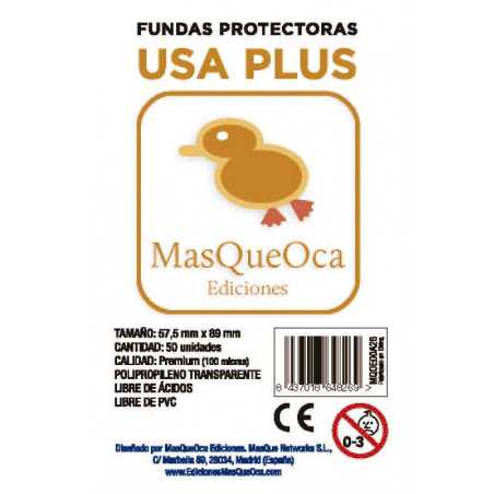 FUNDA MQO USA PLUS NARANJA 57,5X89 50UNDS