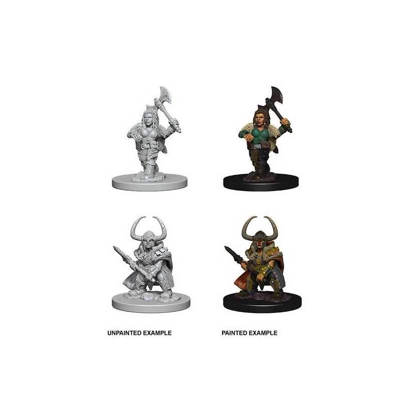 MINIATURAS D&D: DWARF FEMALE BARBARIAN