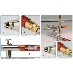AEROGRAFO INFINITY "BY VALLEJO" DOS EN UNO