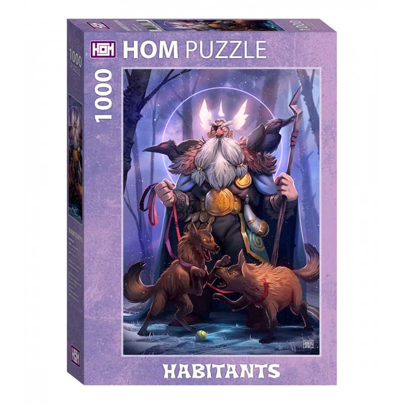 Puzzle 1000 pzs Habitants - Odín y sus perros